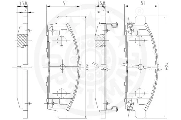 Brake Pad Set, disc brake
