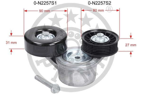 Belt Tensioner, V-ribbed belt (0-N2257)