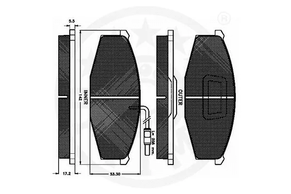 Brake Pad Set, disc brake