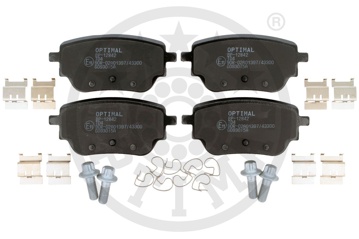 Brake Pad Set, disc brake (BP-12842)