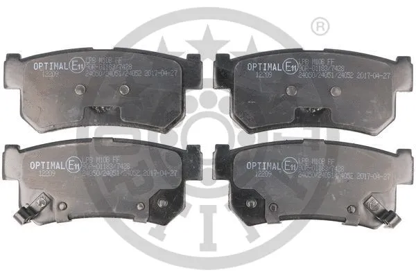 Brake Pad Set, disc brake (12209)