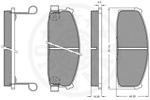 Brake Pad Set, disc brake