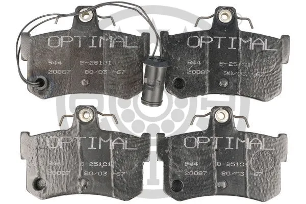 Brake Pad Set, disc brake (9498)
