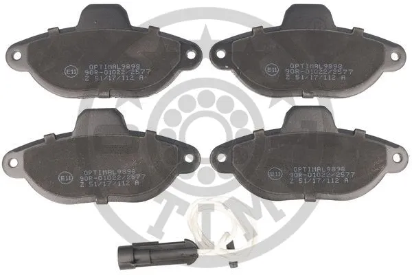 Brake Pad Set, disc brake (9898)