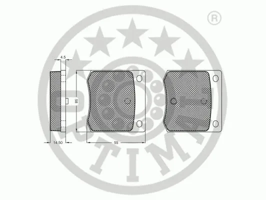 Brake Pad Set, disc brake (9236)