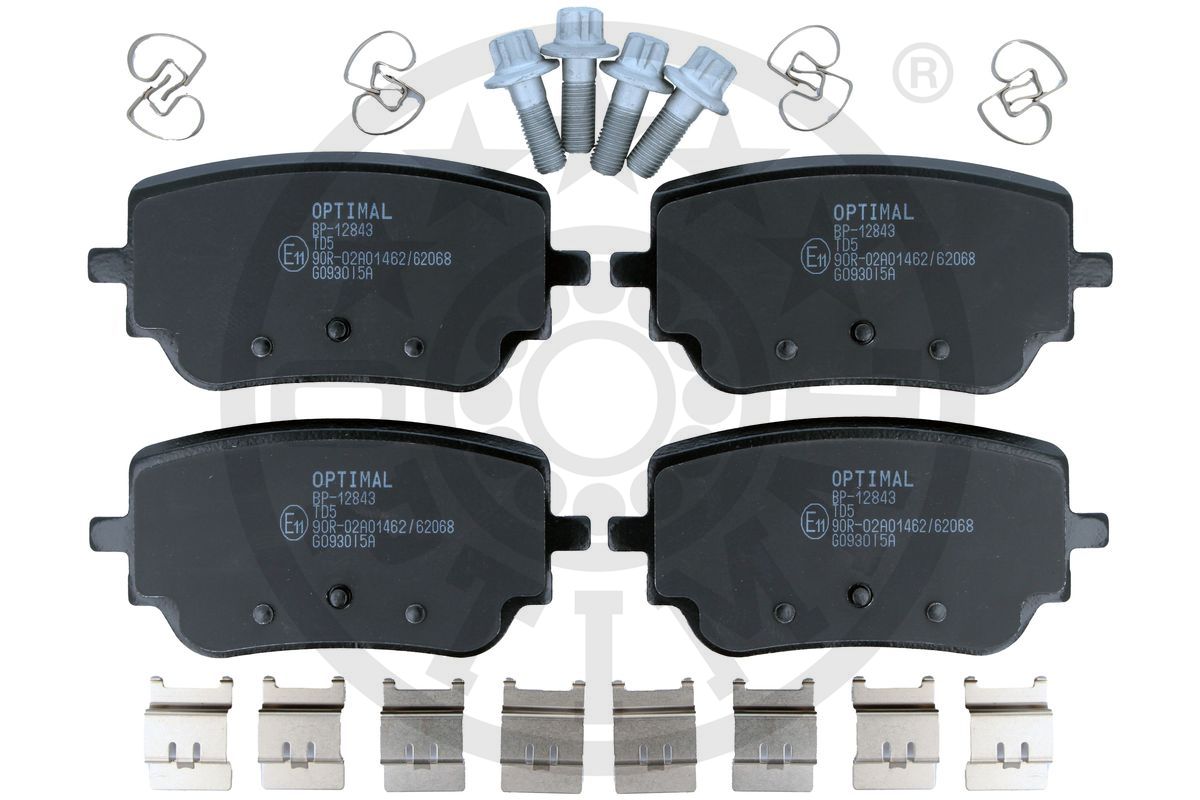 Brake Pad Set, disc brake (BP-12843)