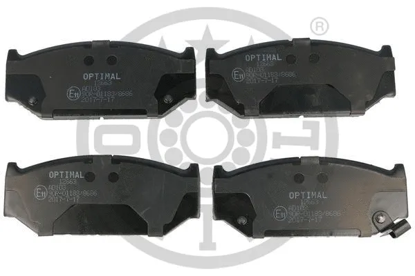 Brake Pad Set, disc brake (12663)