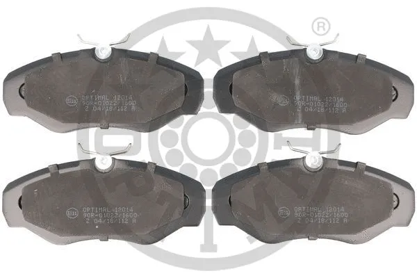 Brake Pad Set, disc brake (12014)