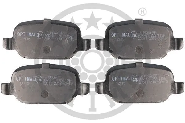 Brake Pad Set, disc brake (BP-12115)