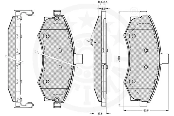 Brake Pad Set, disc brake