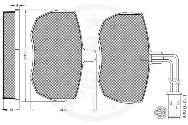 Brake Pad Set, disc brake