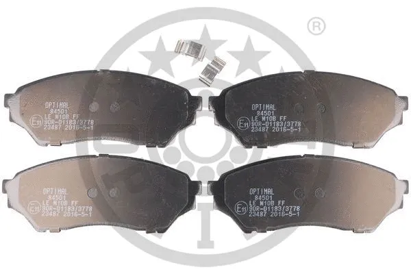 Brake Pad Set, disc brake (84501)
