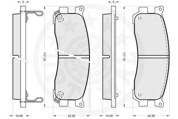 Brake Pad Set, disc brake