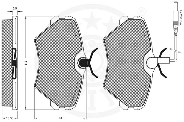 Brake Pad Set, disc brake