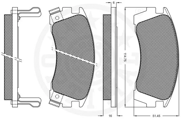 Brake Pad Set, disc brake