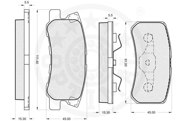 Brake Pad Set, disc brake