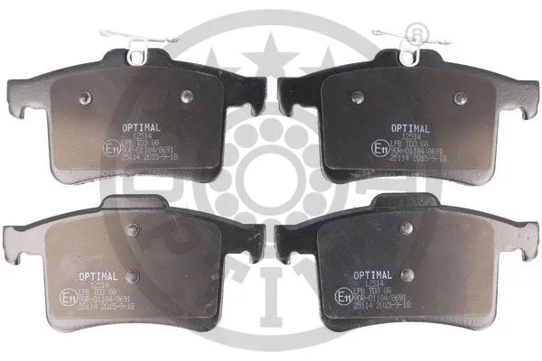 Brake Pad Set, disc brake (BP-12514)