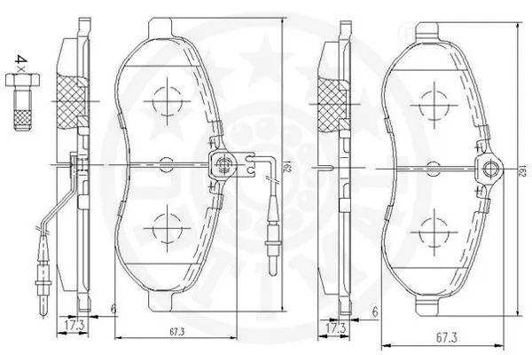 Brake Pad Set, disc brake