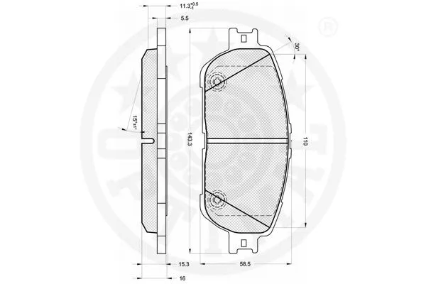 Brake Pad Set, disc brake