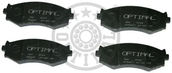 Brake Pad Set, disc brake (9723)
