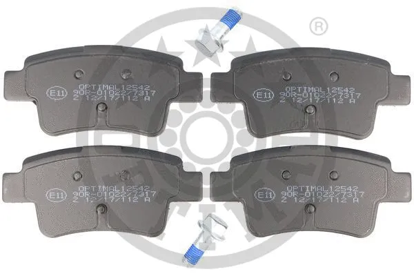 Brake Pad Set, disc brake (12542)