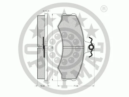 Brake Pad Set, disc brake (9292)