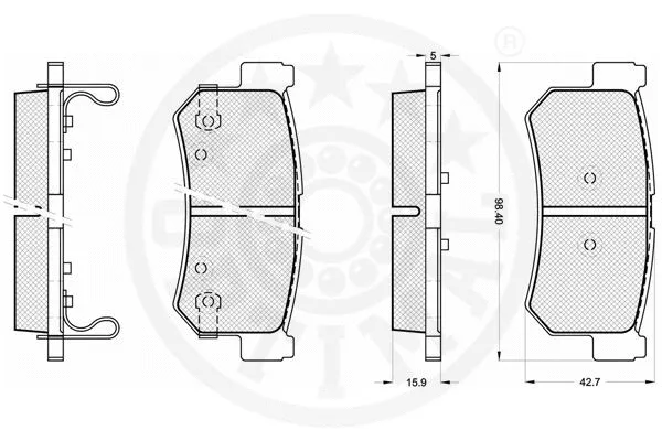 Brake Pad Set, disc brake