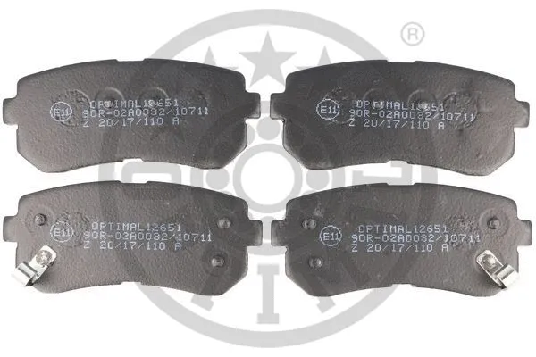 Brake Pad Set, disc brake (12651)