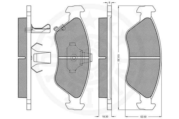 Brake Pad Set, disc brake