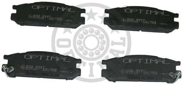 Brake Pad Set, disc brake (9687)