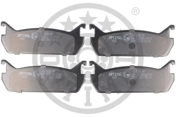 Brake Pad Set, disc brake (9658)