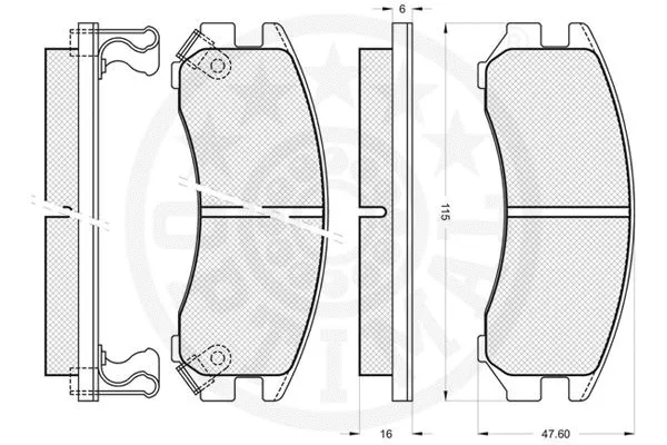 Brake Pad Set, disc brake