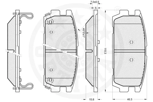 Brake Pad Set, disc brake