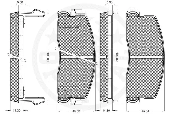 Brake Pad Set, disc brake