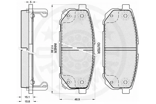 Brake Pad Set, disc brake