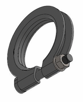 Clamping Piece, exhaust system