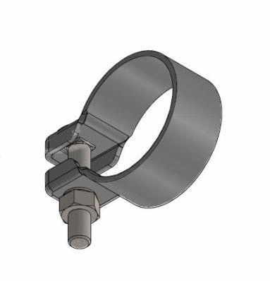 Clamping Piece, exhaust system