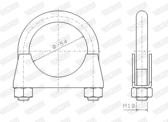 Clamping Piece, exhaust system (82326)