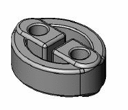 Rubber Strip, exhaust system (80119)