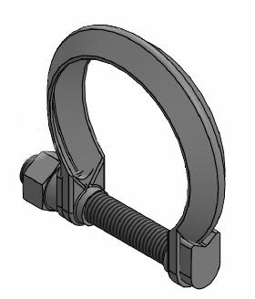 Clamping Piece, exhaust system