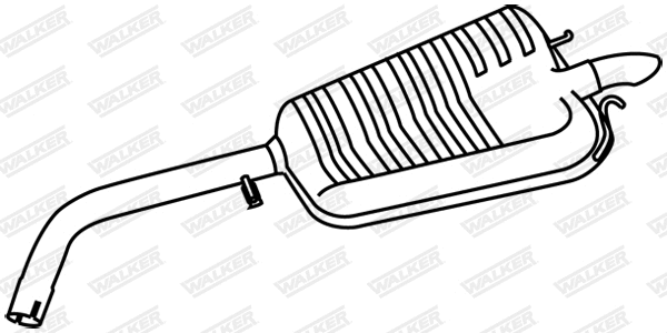 Rear Muffler (70204)