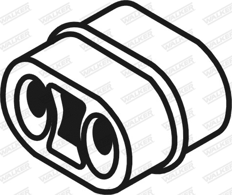 Rubber Strip, exhaust system (80622)