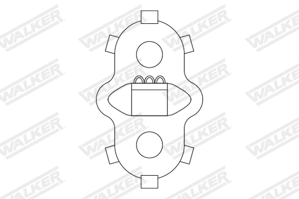 Rubber Strip, exhaust system (82786)