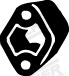 Rubber Strip, exhaust system (81324)