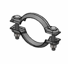 Clamping Piece, exhaust system