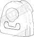 Rubber Strip, exhaust system (86549)