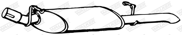 Rear Muffler (07818)