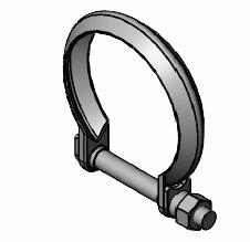 Clamping Piece, exhaust system