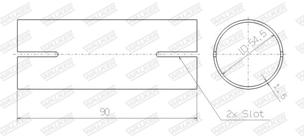 Pipe Connector, exhaust system (82466)