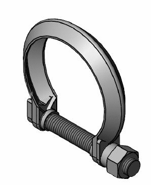 Clamping Piece, exhaust system